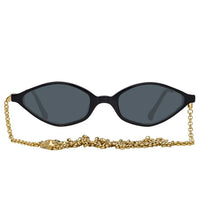 Thumbnail for Alessandra Rich X Linda Farrow Black Women's Sunglasses