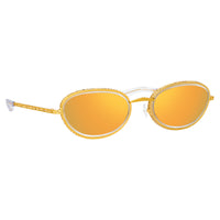 Thumbnail for Area Nyc Ladies Oval Gold Sunglasses