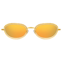 Thumbnail for Area Nyc Ladies Oval Gold Sunglasses AREA1C2SUN