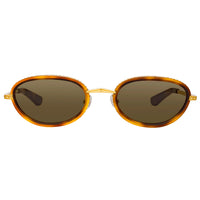 Thumbnail for Area Nyc Ladies Oval Brown Sunglasses AREA1C5SUN