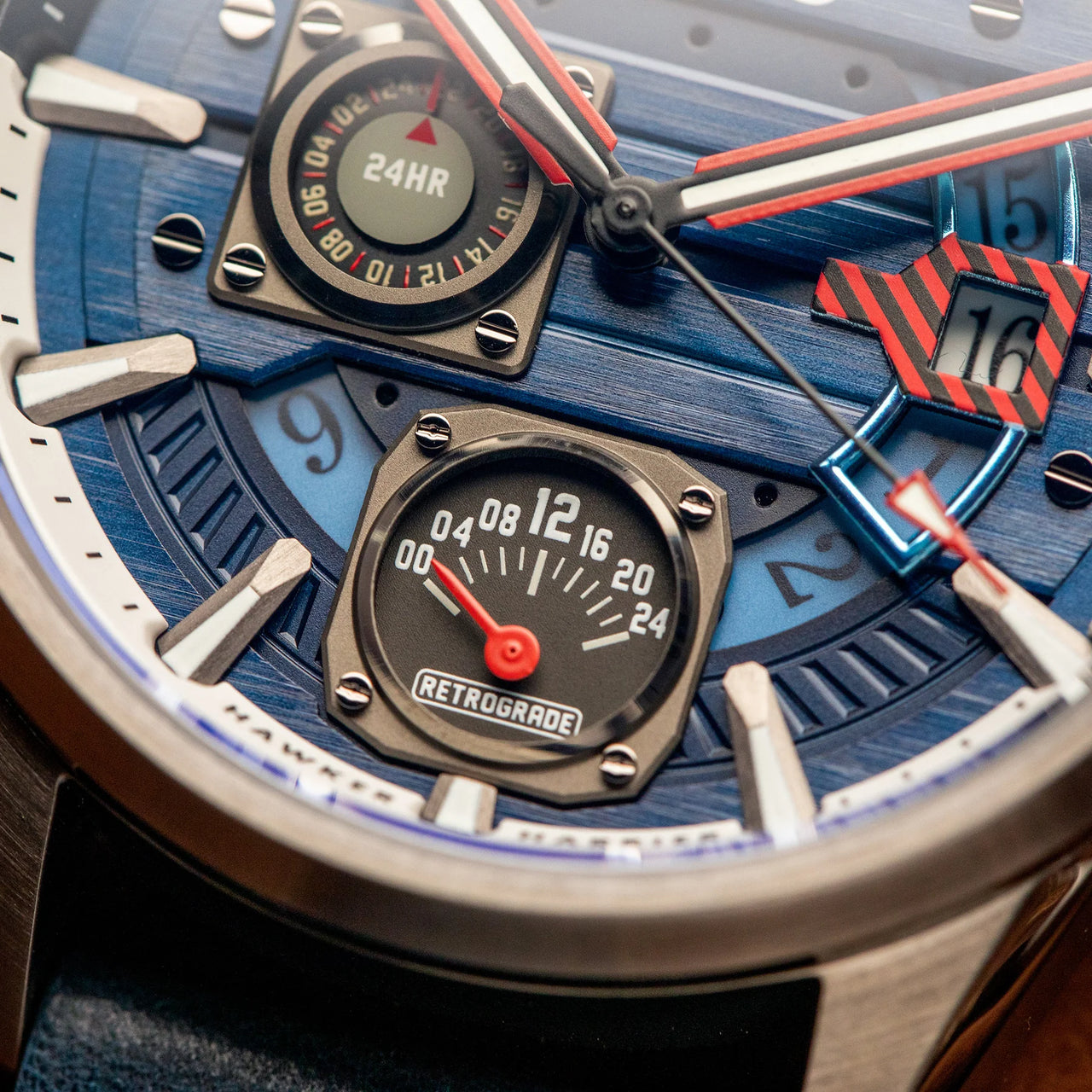 AVI-8 Hawker Harrier Farley Blue Mens Watch