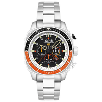 Thumbnail for AVI-8 Hawker Hunter Atlas Dual Time Men's Black Silver Watch