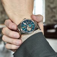 Thumbnail for Orient Star Men's Skeleton Green Automatic Watch RE-AV0114E