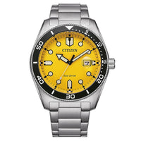 Thumbnail for Citizen Men's Watch Eco-Drive Sport Yellow Silver AW1760-81Z