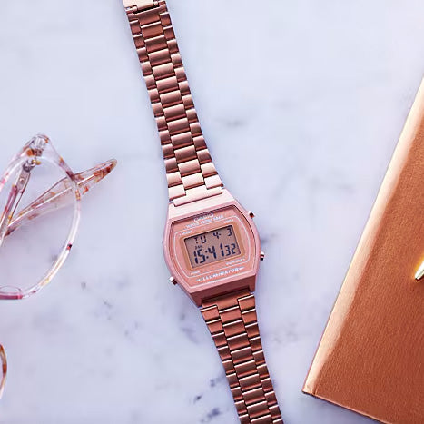 Casio Vintage 39mm Rose Gold Unisex Digital Watch