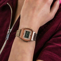 Thumbnail for Casio Ladies Vintage Glitter Rose Gold Watch
