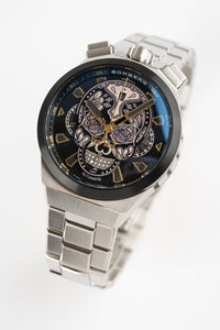 Thumbnail for Bomberg Men's Bolt-68 Neo Calaveras Black Silver BF44CHASP.04-4.12