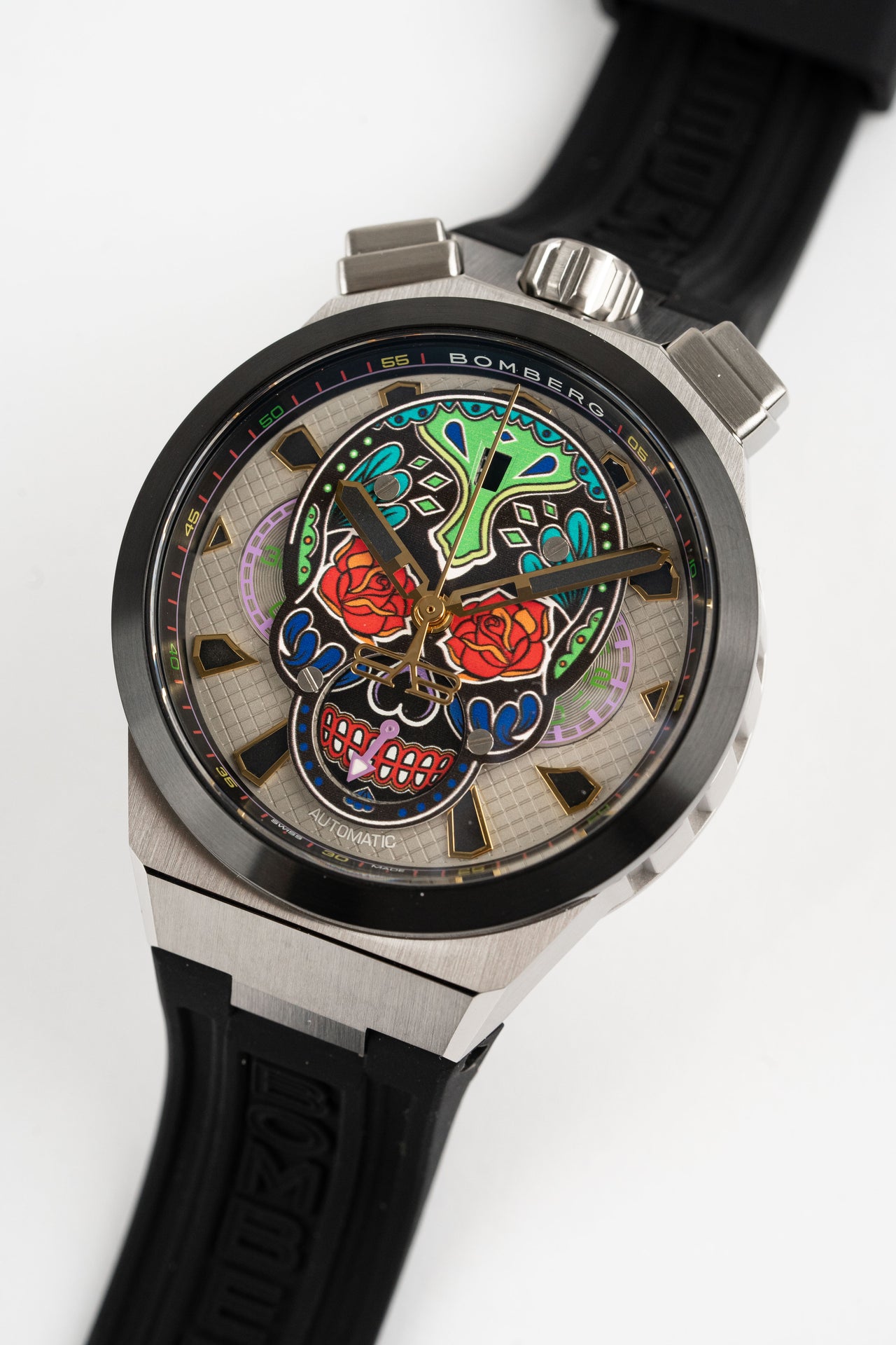 Bomberg Men's Bolt-68 Neo Calaveras Multicolour Watch BF44CHASP.04-6.12