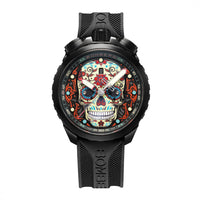 Thumbnail for Bomberg Bolt-68 Heritage Sugar Skull Men's Red Watch