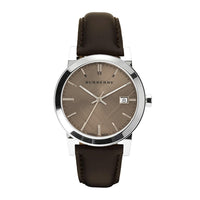 Thumbnail for Burberry Men's Watch The City Check Silver Brown BU9011