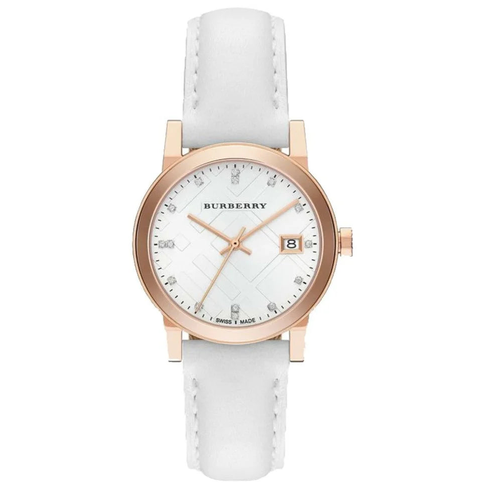 Burberry Ladies Watch The City Diamond 34MM Rose Gold BU9130