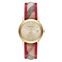 Thumbnail for Burberry Ladies' Watch The City Check Gold Red
