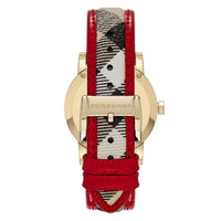 Thumbnail for Burberry Ladies' Watch The City Check Gold Red