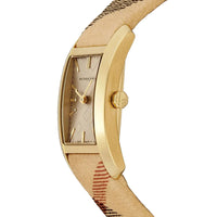 Thumbnail for Burberry Ladies Watch The Pioneer Check Yellow Gold