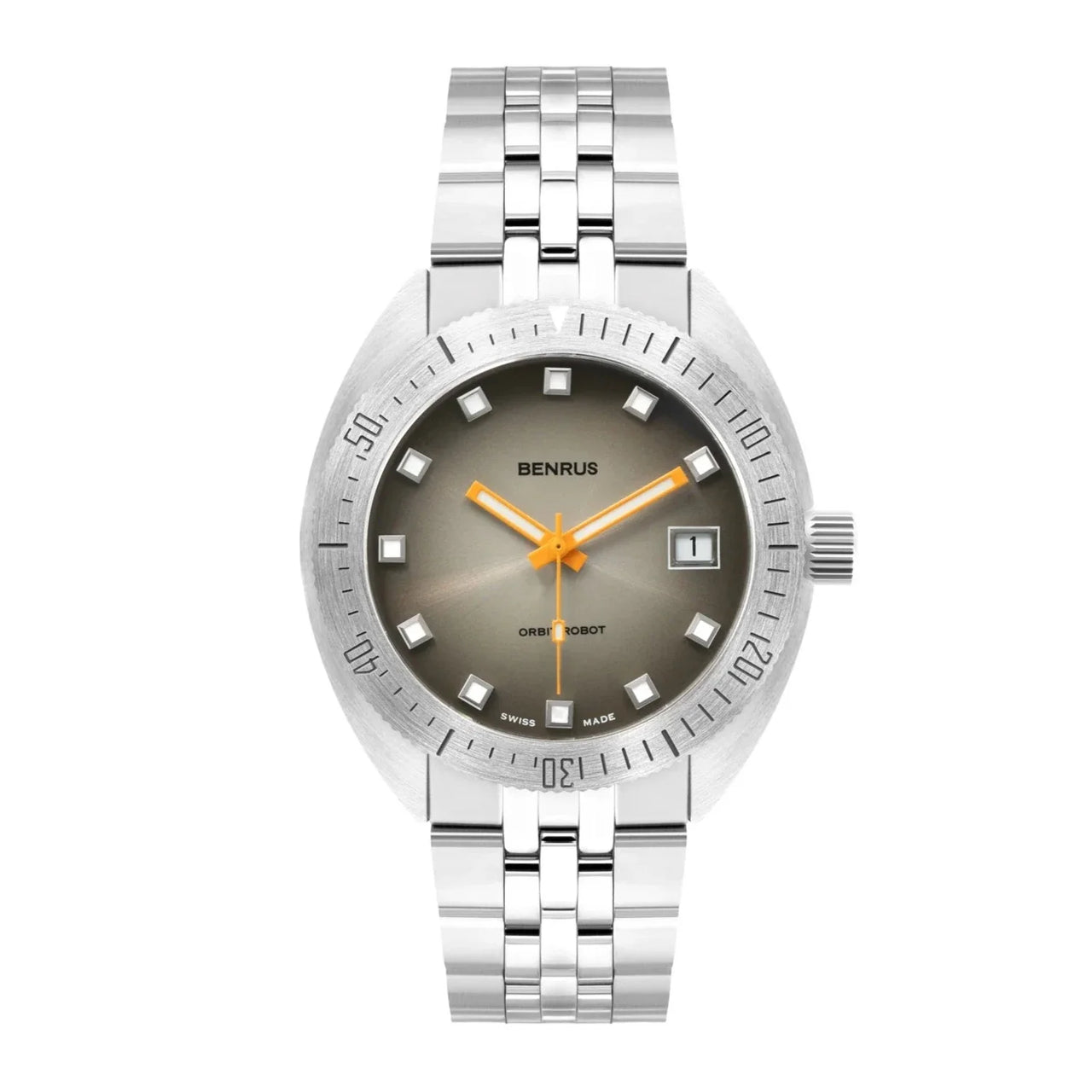 Benrus Men's Orbit Robot Skin Diver Watch Grey