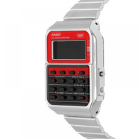 Thumbnail for Casio Unisex Digital Watch 43mm Vintage Calculator Red