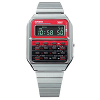 Thumbnail for Casio Vintage Unisex Red Silver Watch