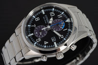 Chronograph Men\'s Watch Watches Citizen Black Eco-Drive CA7028-81E & – Crystals