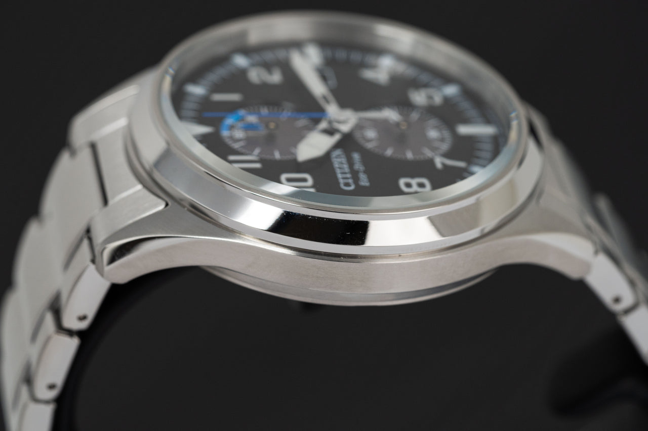 Citizen Eco-Drive Chronograph Watch Black & Watches CA7028-81E Men\'s – Crystals
