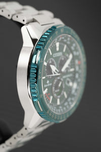 Thumbnail for Citizen Men's Watch Eco-Drive Promaster Sky Radio Controlled Chrono Green CB5004-59W