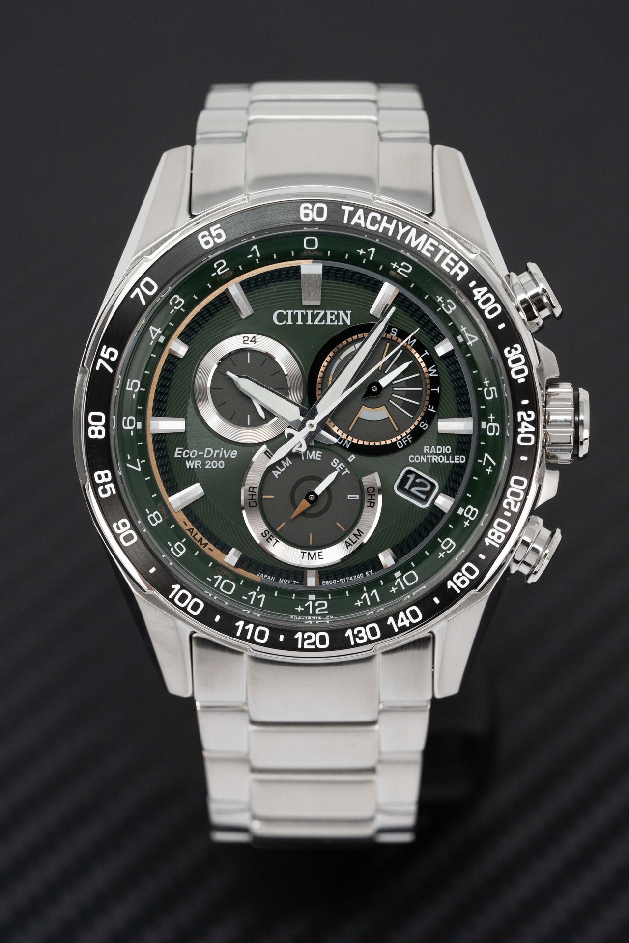 Citizen Eco-Drive Radio Controlled Green Men's Watch CB5914-89X