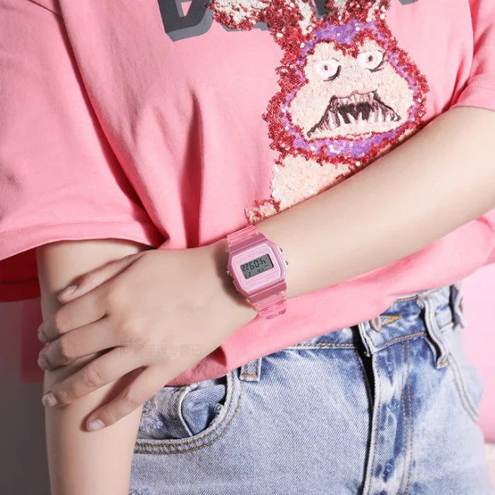 Casio POP Series Unisex Pink Digital Watch