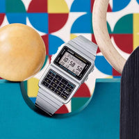 Thumbnail for Casio Vintage Databank 47mm Silver Unisex Digital Watch