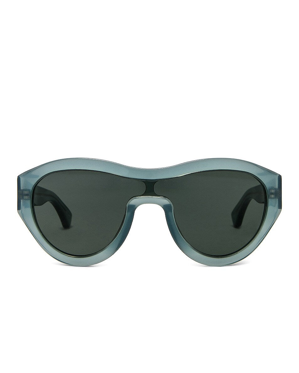Dries Van Noten x Linda Farrow Blue Sunglasses
