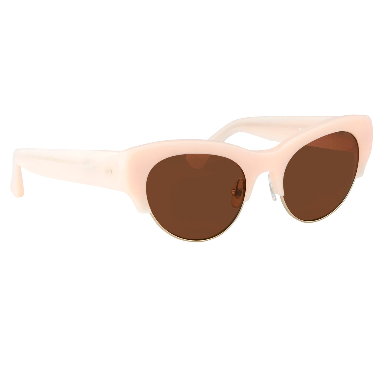 Dries Van Noten Ladies Cat Eye Brown Sunglasses DVN100C5SUN