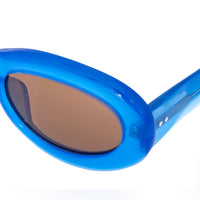 Thumbnail for Dries Van Noten Ladies Oval Brown Sunglasses