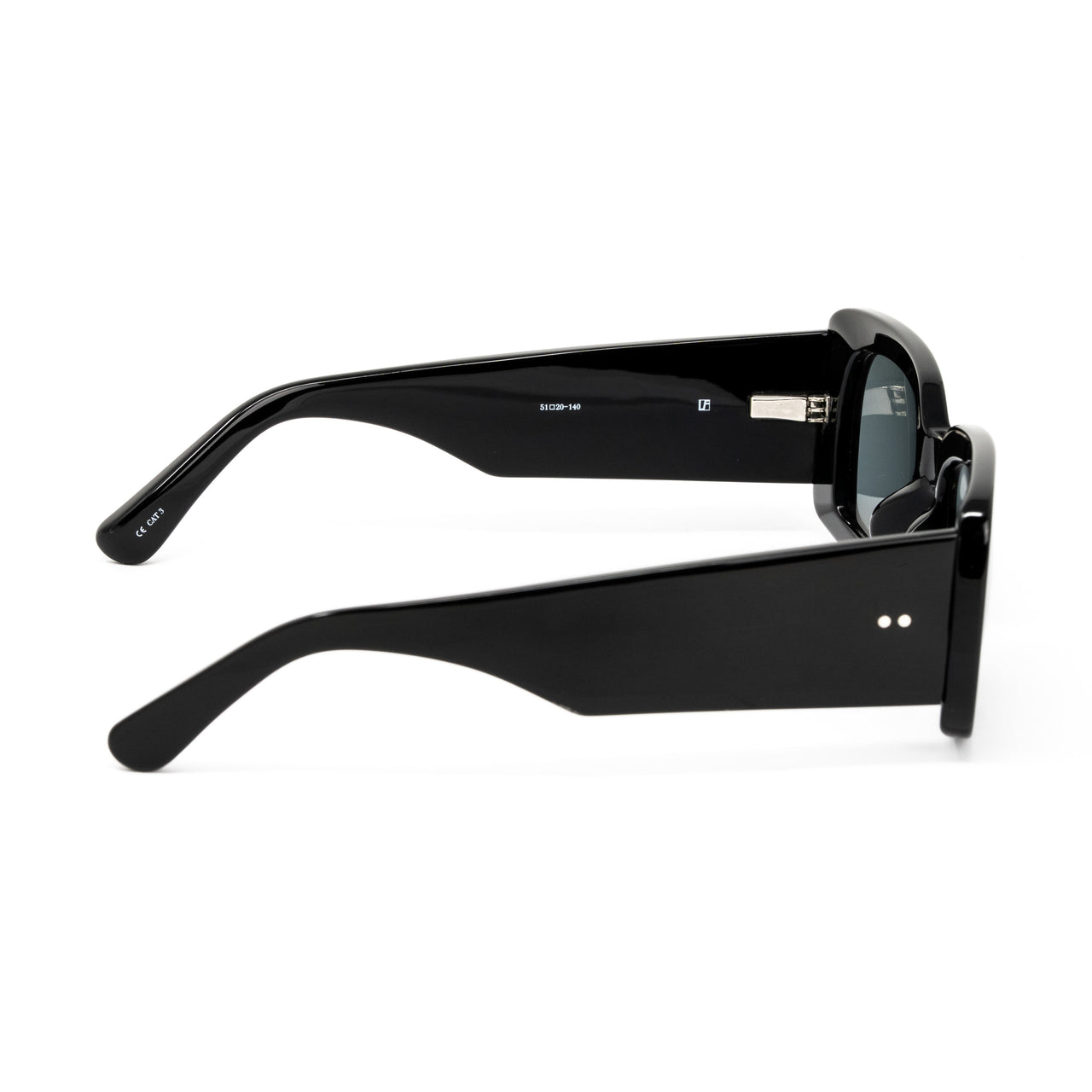 Dries Van Noten x Linda Farrow Black Sunglasses