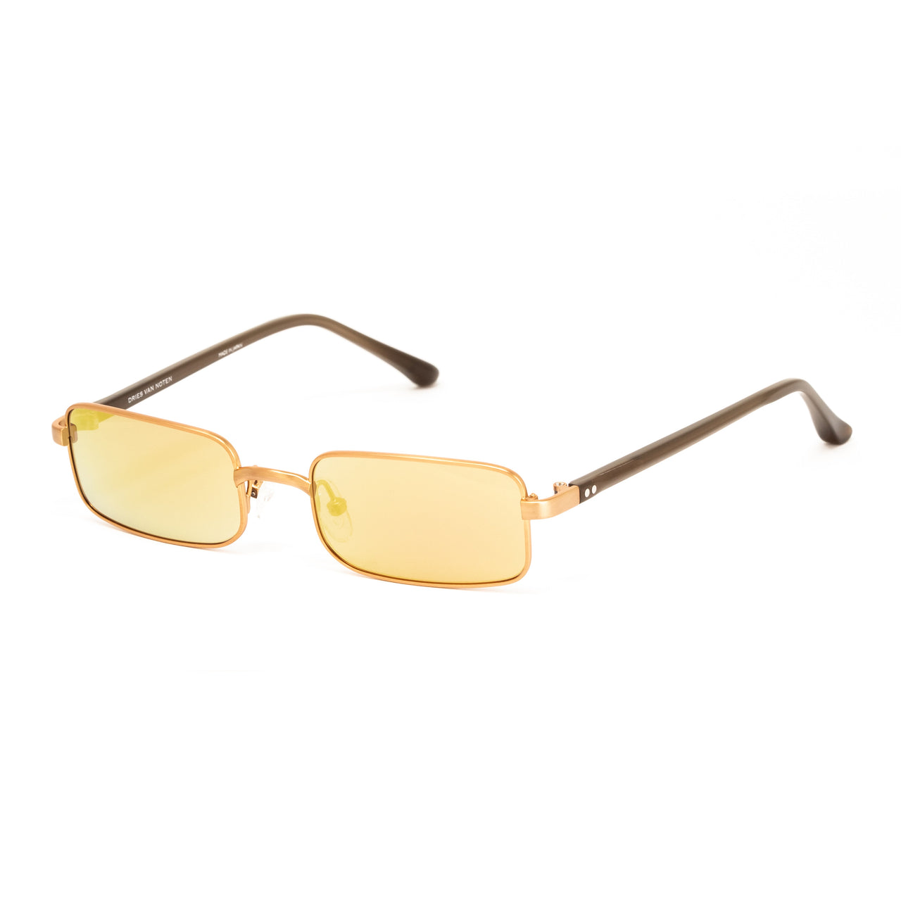 Dries Van Noten x Linda Farrow Gold Sunglasses