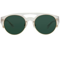 Thumbnail for Dries Van Noten Ladies Oval Green Sunglasses DVN152C5SUN