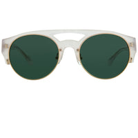 Thumbnail for Dries Van Noten Ladies Oval Green Sunglasses