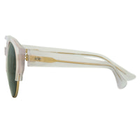 Thumbnail for Dries Van Noten Ladies Oval Green Sunglasses