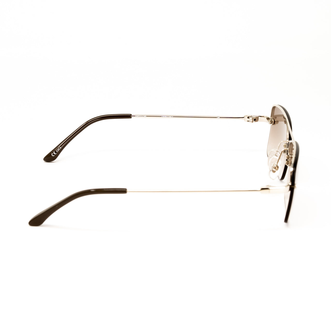 Dries Van Noten x Linda Farrow Brown Sunglasses