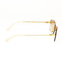 Thumbnail for Dries Van Noten x Linda Farrow Gold Sunglasses