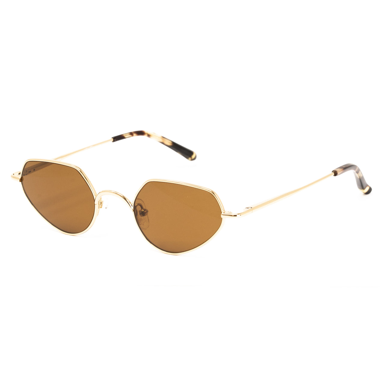 Dries Van Noten x Linda Farrow Gold Sunglasses