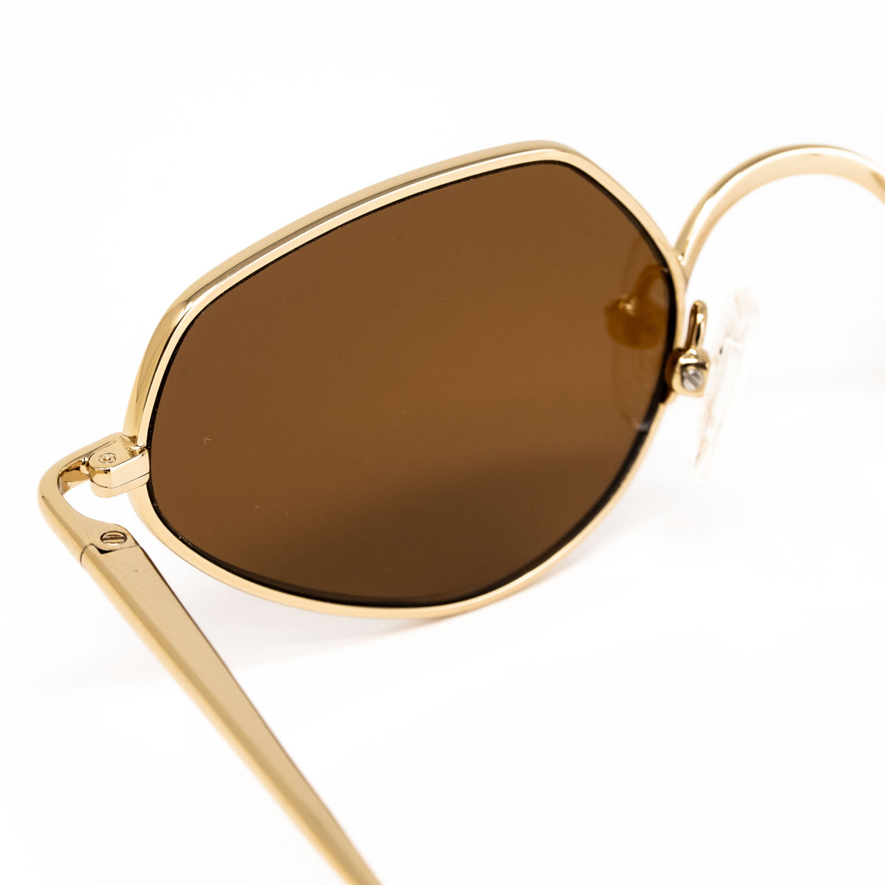 Dries Van Noten x Linda Farrow Gold Sunglasses