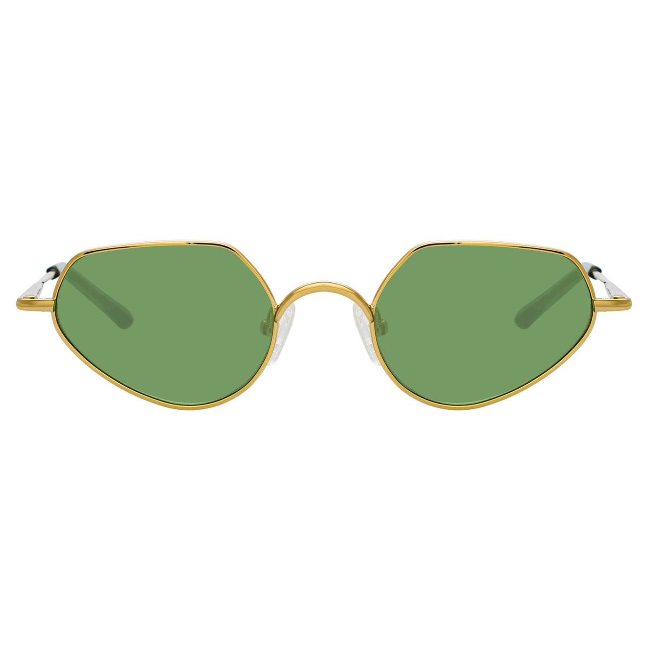 Dries Van Noten Ladies Cat Eye Green Sunglasses