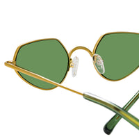 Thumbnail for Dries Van Noten Ladies Cat Eye Green Sunglasses