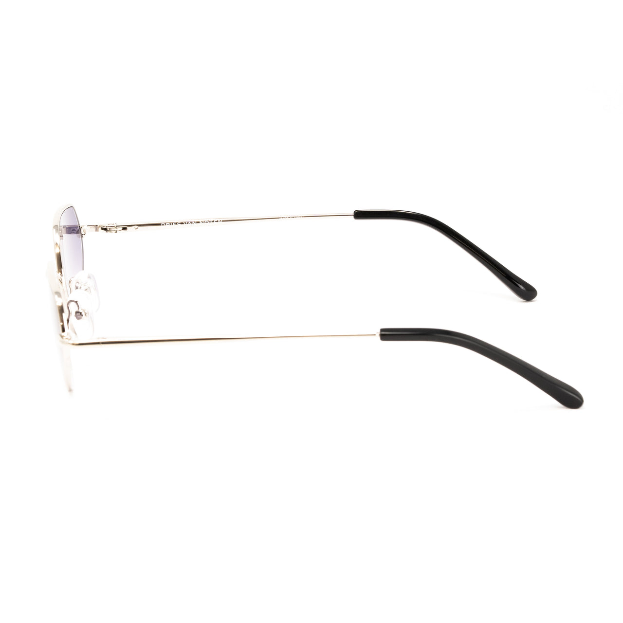 Dries Van Noten x Linda Farrow Silver/Purple Sunglasses