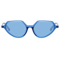 Thumbnail for Dries Van Noten Ladies Cat Eye Blue Sunglasses DVN178C10SUN