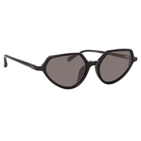 Thumbnail for Dries Van Noten Ladies Cat Eye Grey Sunglasses DVN178C1SUN