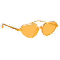 Thumbnail for Dries Van Noten Ladies Cat Eye Orange Sunglasses DVN178C9SUN