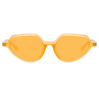 Thumbnail for Dries Van Noten Ladies Cat Eye Orange Sunglasses DVN178C9SUN