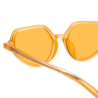 Thumbnail for Dries Van Noten Ladies Cat Eye Orange Sunglasses