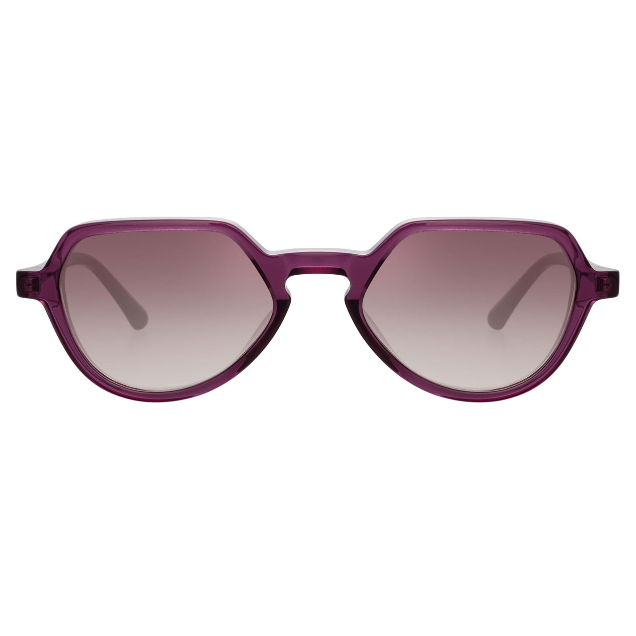 Dries Van Noten Men's Angular Purple Sunglasses DVN183C3SUN