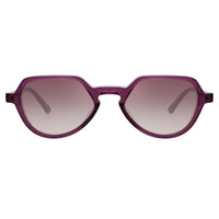 Thumbnail for Dries Van Noten Men's Angular Purple Sunglasses DVN183C3SUN