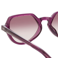 Thumbnail for Dries Van Noten Men's Angular Purple Sunglasses